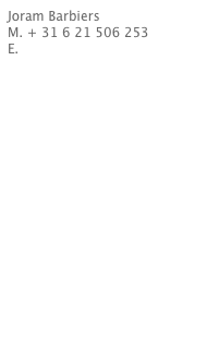 Joram Barbiers
M. + 31 6 21 506 253
E. info@barbiersoriginals.com